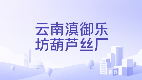 云南滇御乐坊葫芦丝厂
