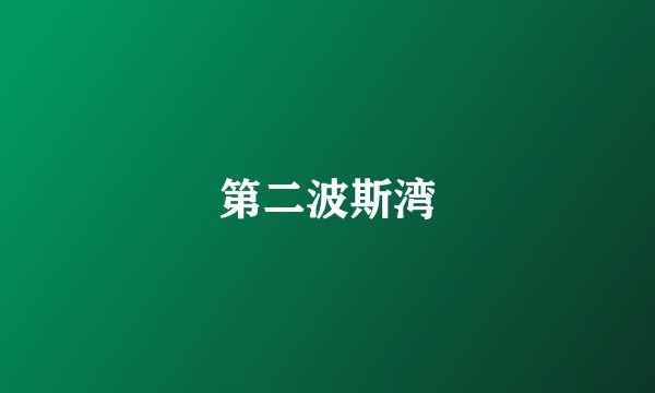 第二波斯湾