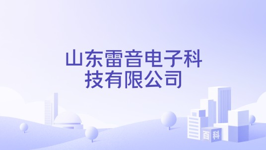 山东雷音电子科技有限公司