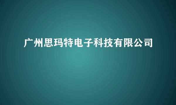广州思玛特电子科技有限公司