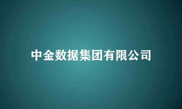 中金数据集团有限公司