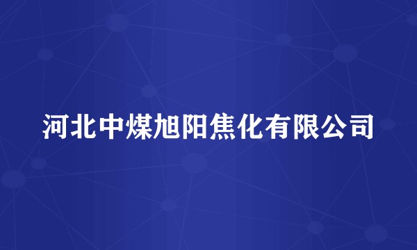 河北中煤旭阳焦化有限公司