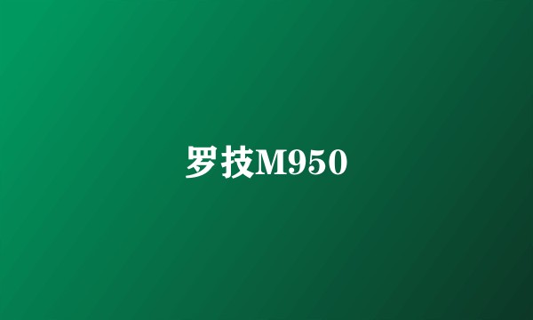 罗技M950