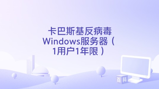 卡巴斯基反病毒Windows服务器（1用户1年限）