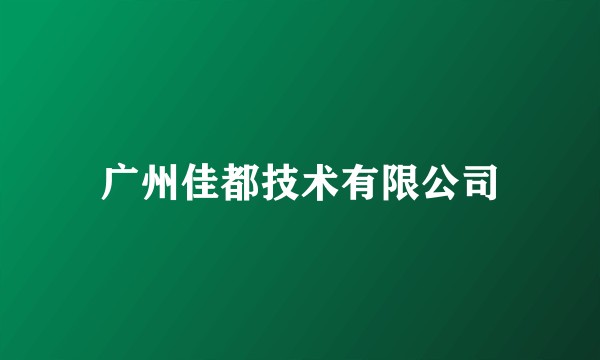 广州佳都技术有限公司