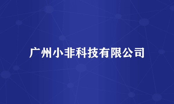 广州小非科技有限公司