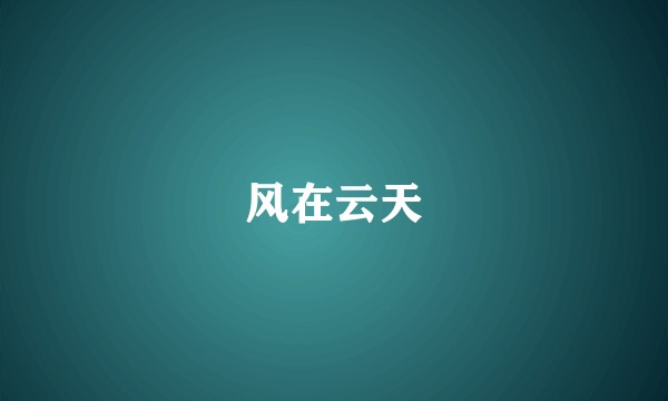 风在云天