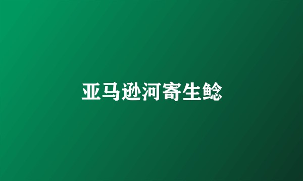 亚马逊河寄生鲶