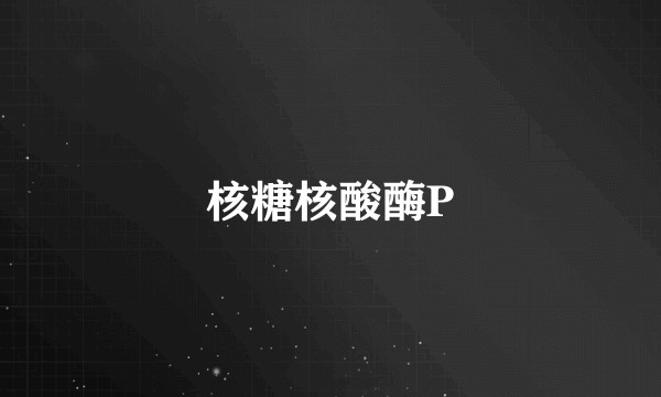 核糖核酸酶P