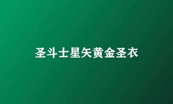 圣斗士星矢黄金圣衣