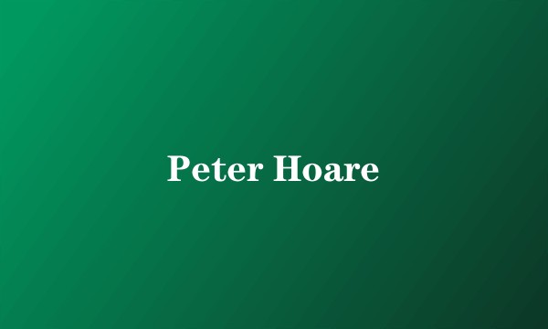 Peter Hoare