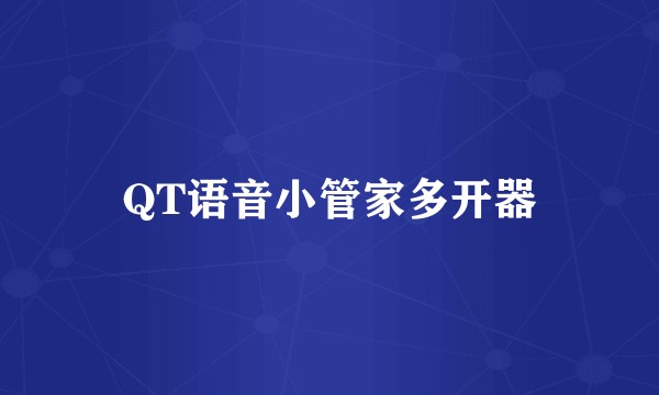 QT语音小管家多开器