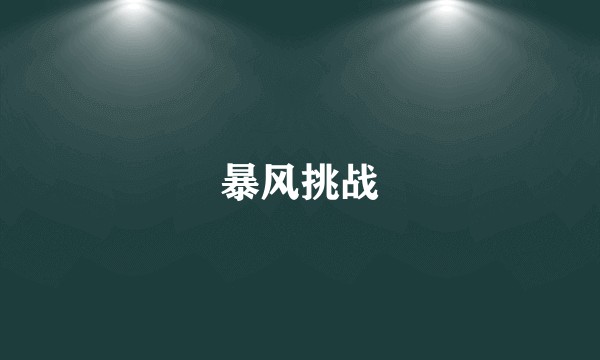 暴风挑战