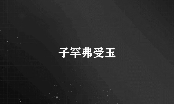子罕弗受玉