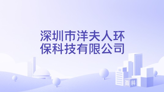 深圳市洋夫人环保科技有限公司