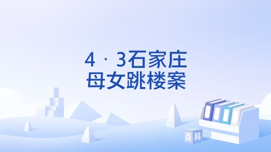 4·3石家庄母女跳楼案