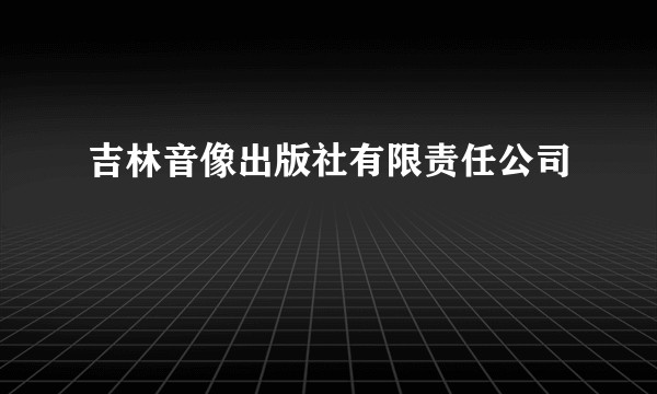 吉林音像出版社有限责任公司