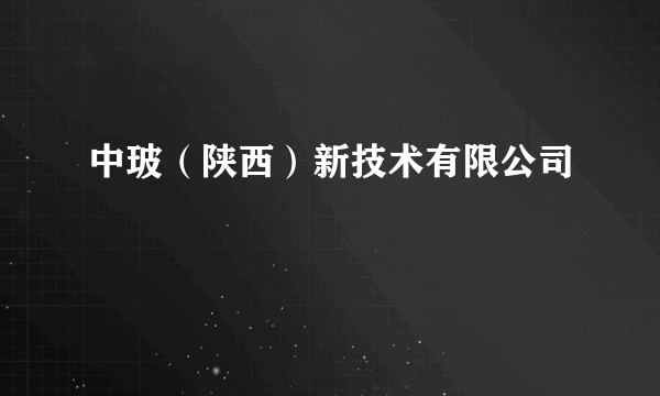 中玻（陕西）新技术有限公司