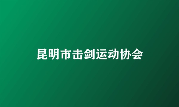 昆明市击剑运动协会