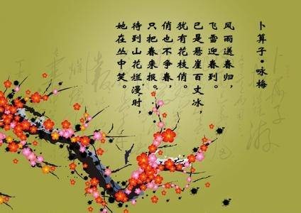 卜算子·咏梅（毛泽东词作）