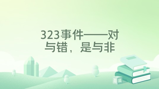 323事件——对与错，是与非