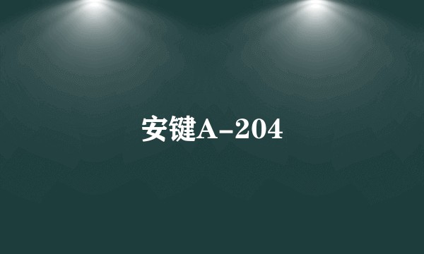 安键A-204