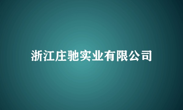 浙江庄驰实业有限公司