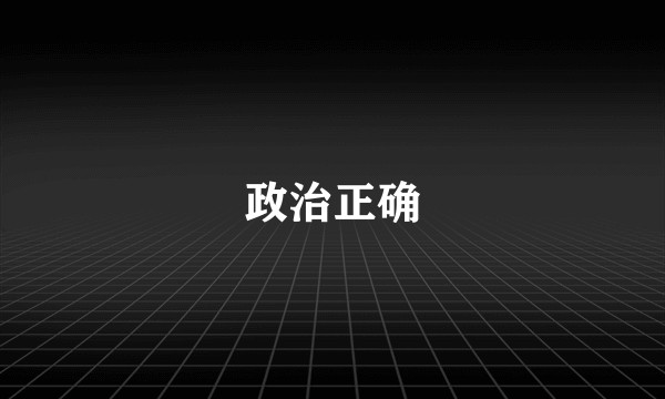 政治正确