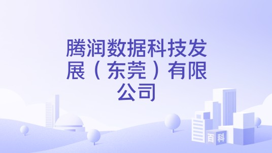 腾润数据科技发展（东莞）有限公司