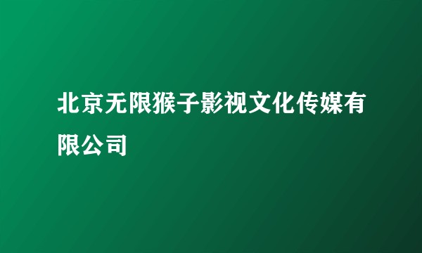 北京无限猴子影视文化传媒有限公司
