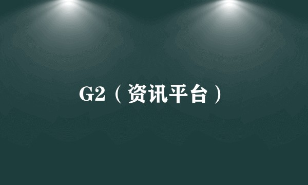 G2（资讯平台）