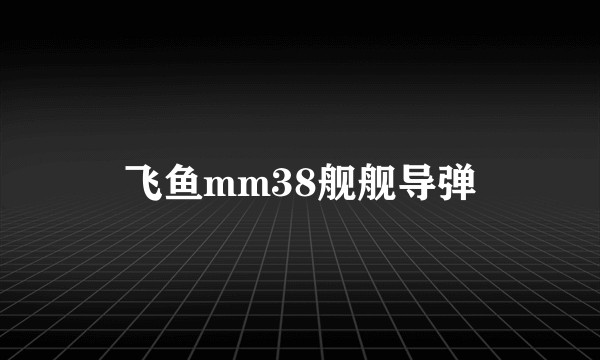 飞鱼mm38舰舰导弹