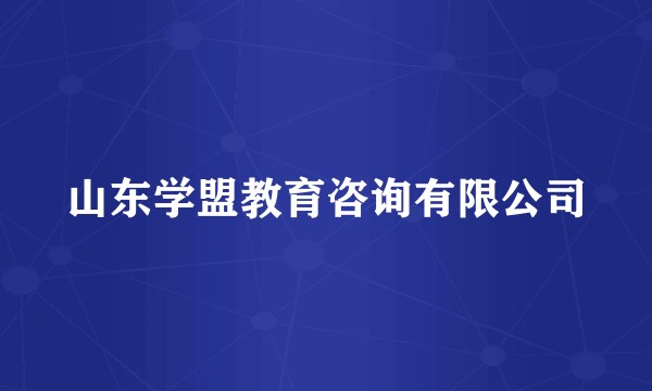 山东学盟教育咨询有限公司