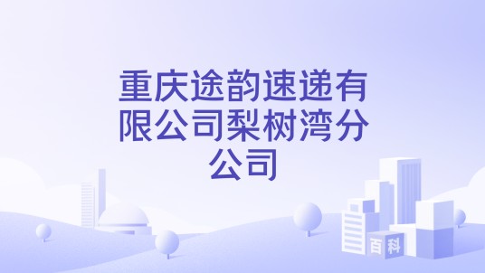 重庆途韵速递有限公司梨树湾分公司