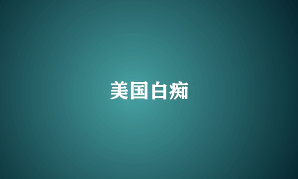 美国白痴