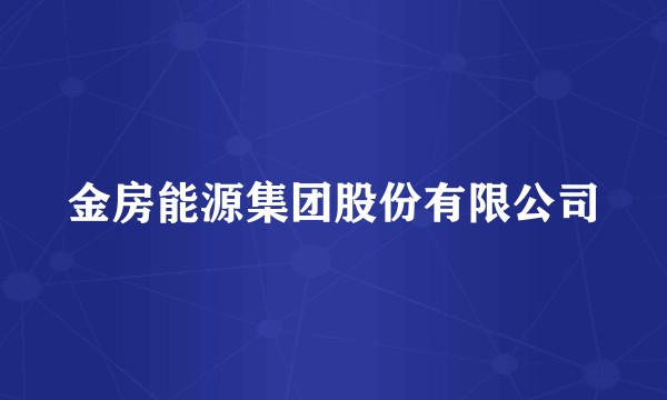 金房能源集团股份有限公司