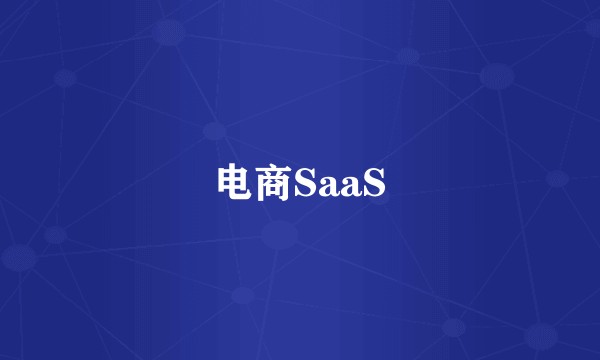 电商SaaS