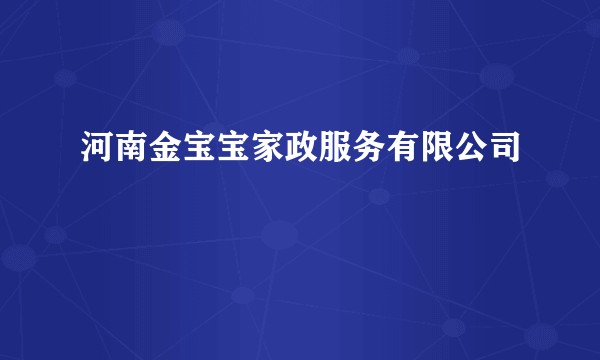 河南金宝宝家政服务有限公司