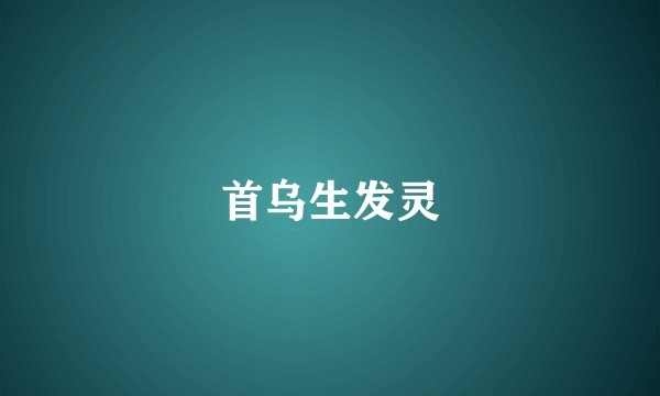 首乌生发灵