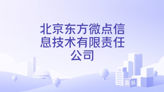北京东方微点信息技术有限责任公司