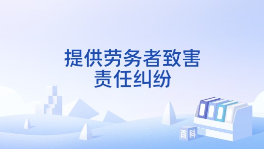 提供劳务者致害责任纠纷