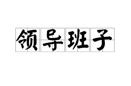 领导班子（由领导成员组成的集体）
