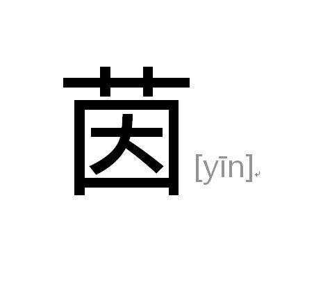 茵（汉语汉字，本义为车垫子）