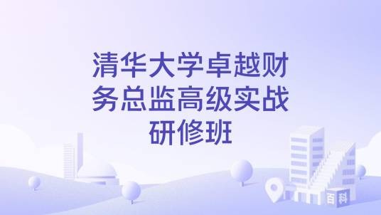 清华大学卓越财务总监高级实战研修班