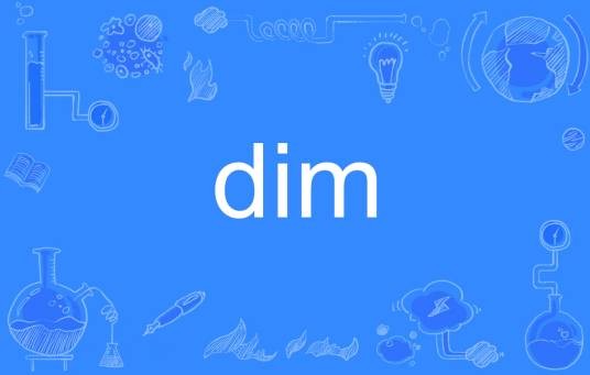 dim（英语单词）