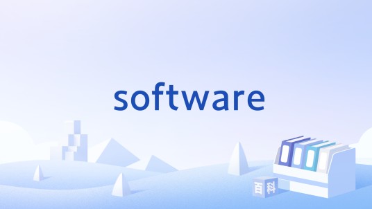 software（计算机程序及其相关文档的总称）