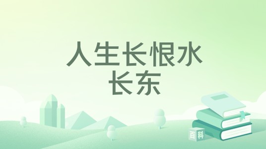 人生长恨水长东（2022年河南人民出版社出版的图书）