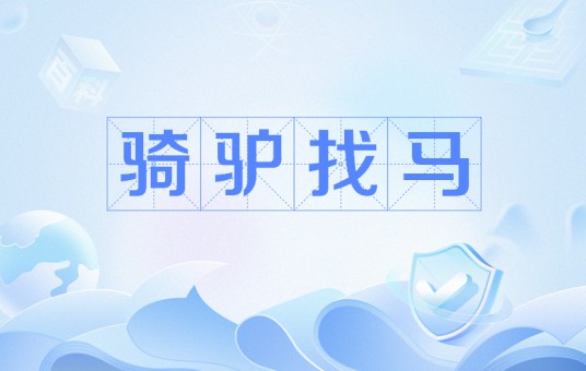 骑驴找马（文化术语）
