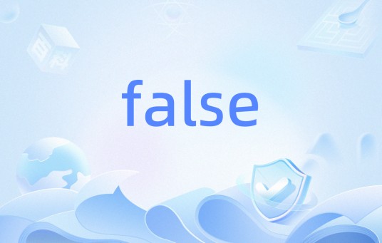 false（编程语言/逻辑假）