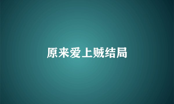原来爱上贼结局